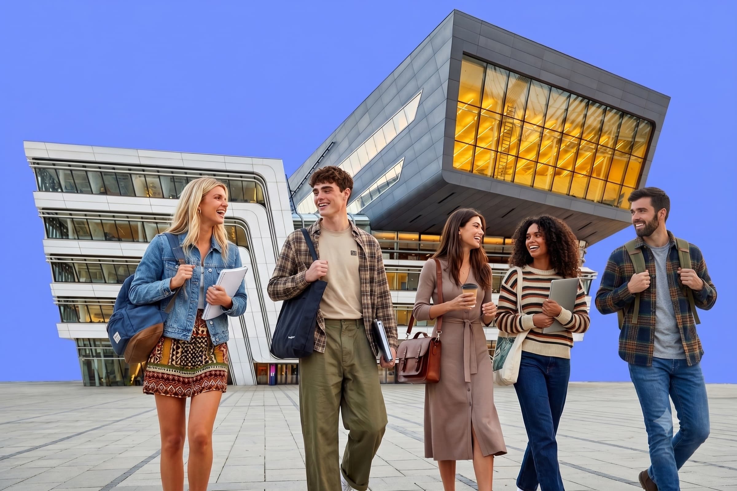 Equedu students on a university campus